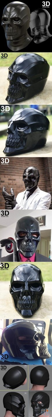 Black Mask Arkham Knight Helmet – 3D Print