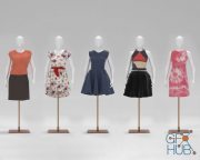 CGTrader – Women Mannequin Pack Low-poly 3D models