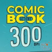 GraphicRiver - 3D Comic Book - 300 DPI Actions 23011691