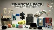 The Pixel Lab – 3D Financial Pack C4D Models