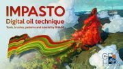 ArtStation – IMPASTO – Digital Oil Technique. Video tutorial (Eng subs)+Tools +Brushes +Patterns