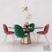 Table and chairs furniture set 4