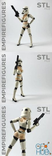 Sexy Stormtrooper B - Empire Figures – 3D Print
