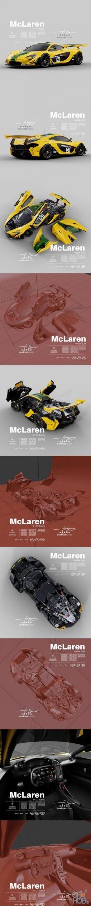 McLaren P1 GTR 2015 – Exterior Interior Engine car