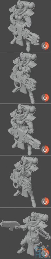 Battle Sisters with Flamethrowers – 3D Print
