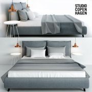 Scandinavian style bed by Studio copenghagen