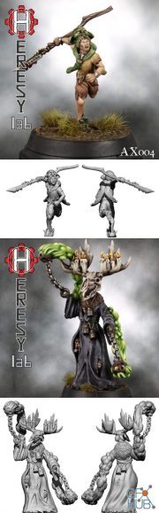 AX004 Hansel and AX005 Spooky – Citizens of the Old World – 3D Print