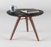 Coffee table with marble top