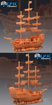 Pirate Ship The Menace – 3D Print