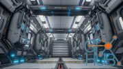 Unreal Engine – SciFi Corridor Environment
