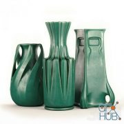 Teco Pottery vases set