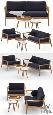 Scandinavian sofa and chair