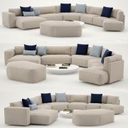Sofa Boxer SWAN and round table