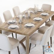 Curations Limited Gernoble & Torino table set