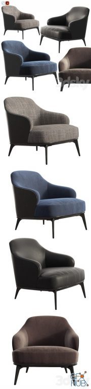 Leslie armchair minotti (Velvet, Leather, Upholstery)
