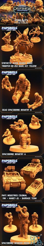 Papsikels Miniature - Dropship Troopers 2 January 2022 – 3D Print