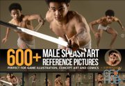ArtStation Marketplace – 600+ Male Splash Art Pose Reference Pictures