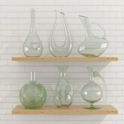 Decanters set for wine