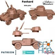 Panhard With Pilot – 3D Print