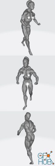 Female Hulk Pose – 3D Print