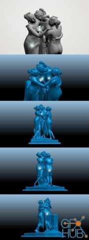 Sculpture of Three Grace 01 – 3D Print