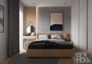 Cgtrader – Bedroom minimalism modern