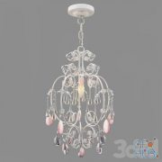 CERISE PINK QUARTZ CHANDELIER