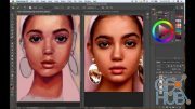 Skillshare – Digital Portrait: From Sketch to Final 7+ hours NO Time-Lapse