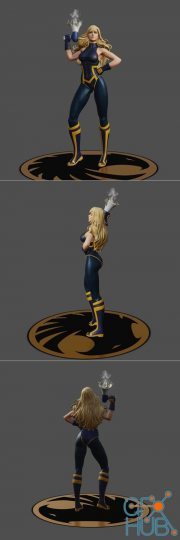 Artgerm's Black Canary Fan Art – 3D Print