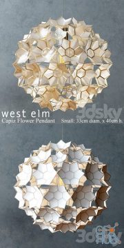 West elm – Capiz Flower Pendant