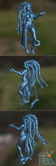 Shiva Final Fantasy X D&D Miniature – 3D Print
