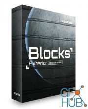 CGAxis – Blocks Exterior Concrete Walls PBR Textures