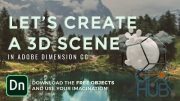 Skillshare – Create a surreal 3D scene – Adobe Dimension Tutorial