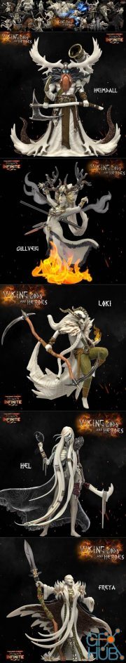 Heroes Infinite - Vikings Gods and Heroes – 3D Print