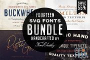 Creativemarket – The Handcrafted SVG Font Bundle