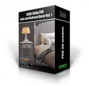 3DDD/3DSky PRO Beds and Bedroom Decor Vol. 1