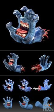 Screaming hand – 3D Print