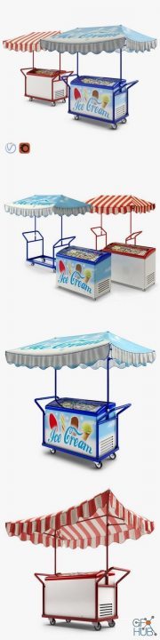 Hand Trolley with Display Freezer
