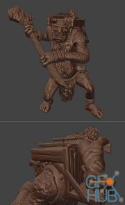 Forest Troll Gunner – 3D Print
