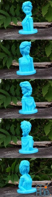 Elsa Bust – 3D Print