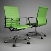 Green office chair