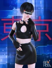 Daz3D, Poser: dForce Cyberpunk Outfit for Genesis 8 Female