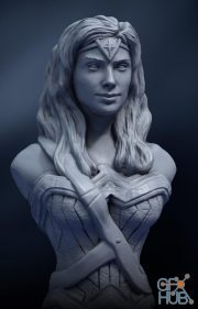 Wonder Woman Bust – 3D Print