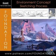 Gumroad – Foundation Patreon – Environment Concept Sketching Process with Fernanders Sam
