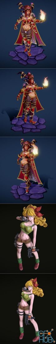 Alexstrasza from World Of Warcraft Fan Art and Dragonball Lunchi – 3D Print