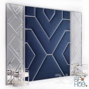 Soft panel with mirror