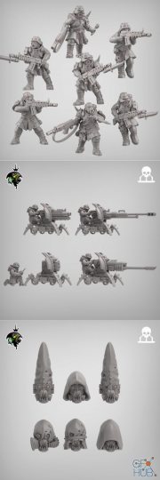 Reptilian Overlords - Heretic Guard – 3D Print