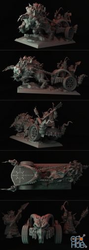 Chaos Dwarf Chariot – 3D Print