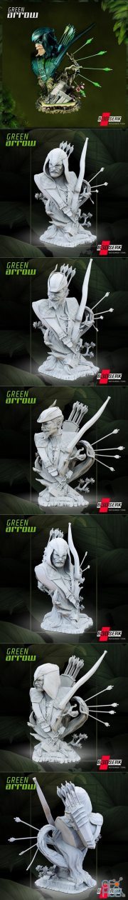 Green Arrow Bust – 3D Print