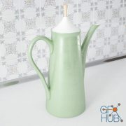 Light green teapot